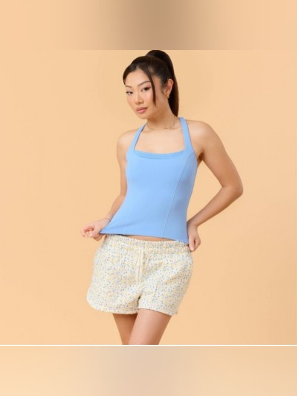 Blogilates Women's Mommy & Me Princess Tank Top - Medium Blue S